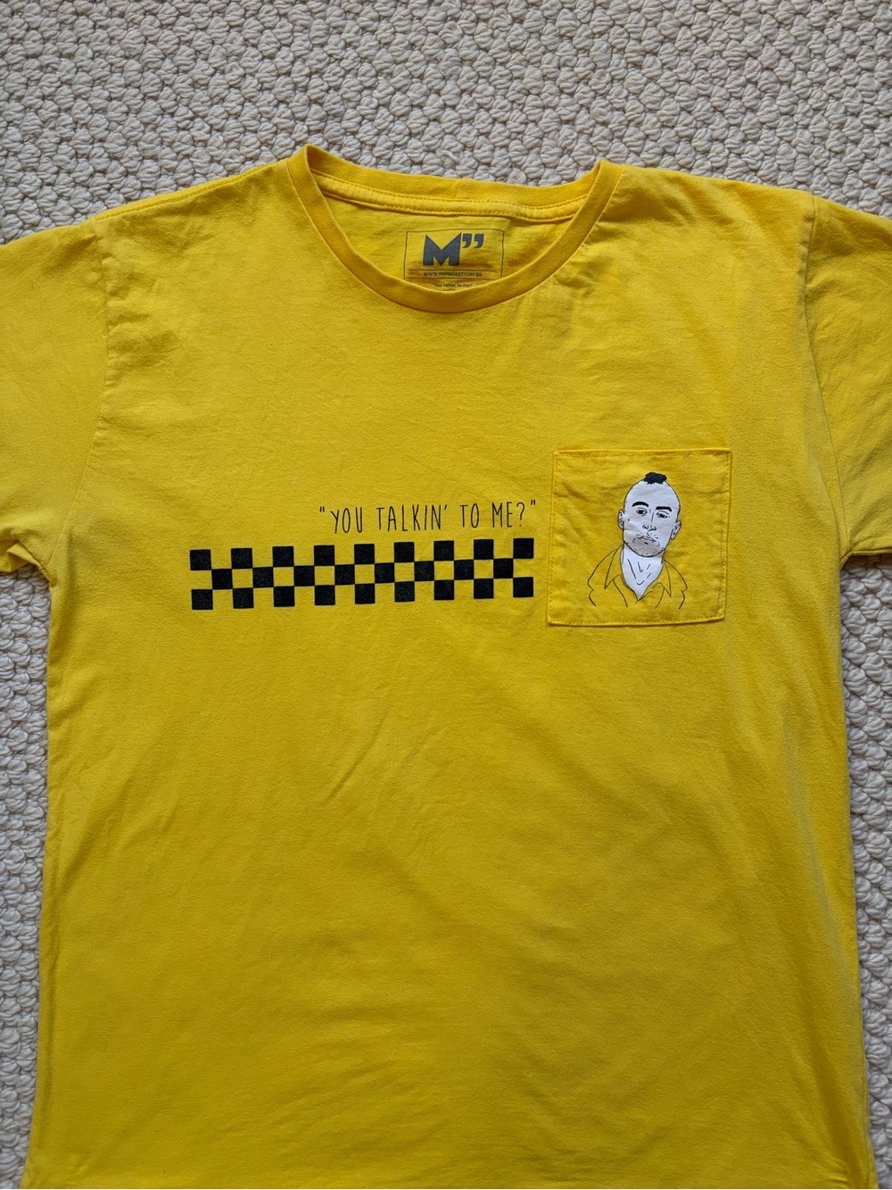 Yellow Graphic Taxi Driver Tee
